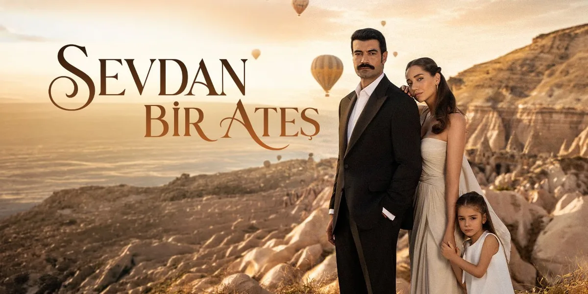 Sevdan Bir Ateş dizisinin Show TV tanıtım görseli